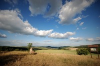 Pohled na hlavní plochu někdejšího keltského hradiště. Zdroj: foto autor