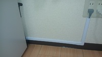 配線のモール設置