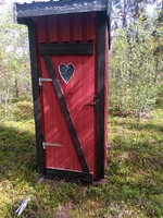 Toilet ved gæstehytten