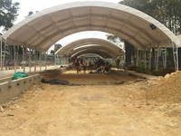 Carpas tipo hangar para Obras