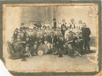 Svadba r. 1936, nevesta Katarína Patková (rod. Čižmárová), Jozef Čižmár, klarinetista, nar. 1909