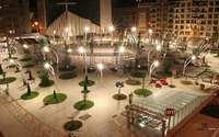 Plaza de Indautxu, icono del barrio de Indautxu, que cuenta con 30.000 habitantes