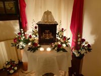 Reposoir du Jeudi Saint au tabernacle de la Sainte-Croix de Jérusalem