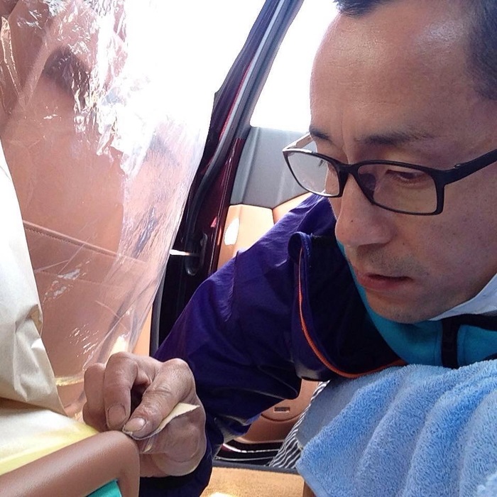 トータルリペア リテック 兵庫 明石市 車内装リペア 天井張替え