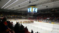 hokejový zápas v Českých Budějovicích
