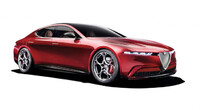 Grafická vizualizácia možnej podoby novej generácie Alfa Romeo Giulia 2024