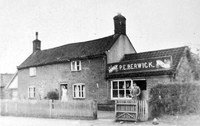 Percy Berwick's store at Forncett End, ca 1940