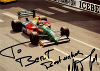 Piquet im Benetton-Ford, Monaco 1990 (c) Archiv Beat Mühry