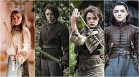 Arya, interpretada por Maisie Williams, y su evolución en la serie Juego de Tronos.