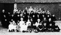 Gouden bruiloft, groepsfoto met de familie