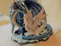 Draken liefde in de kristalshop