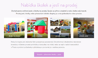 Školky a jesle na prodej