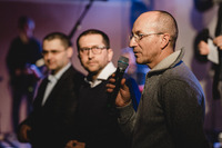 Za organizátorov sa prihovorili zľava Ján Velebír ECAV, Marián Martiček AC, Stano Fedoročko KVBJ