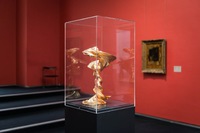 Bronze, feuille d'or, H46 x 26 x 27 cm, 2019
