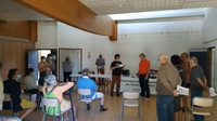 Remise du chèque à Dominique Samuel, Président de la station SNSM d’Arzon