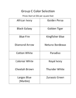 These is Group C starting at $56 per square foot.