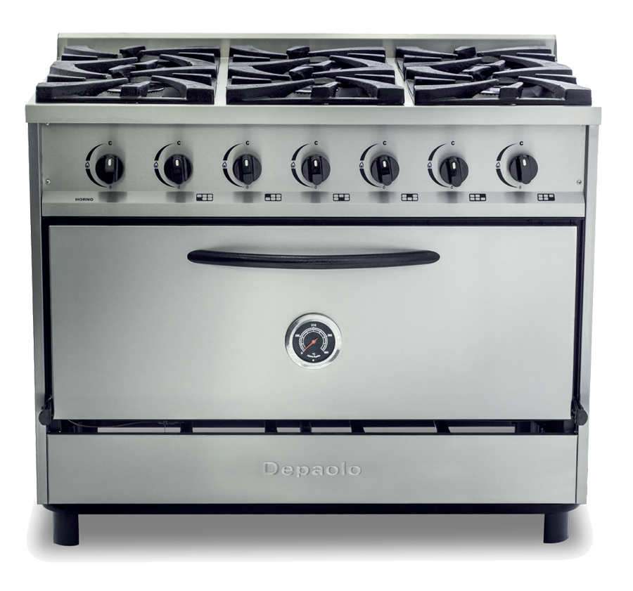 COCINA 6 HORNALLAS 1 METRO REJA FUNDICION - DEPAOLO