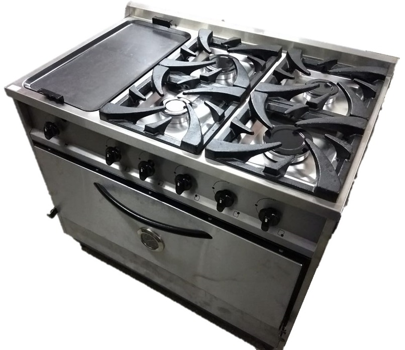 COCINA 1 MT 4 HORNALLAS FUNDICION MAS PLANCHA - DEPAOLO