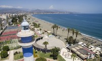 Vista de las playas de Torre del Mar