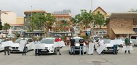 Parte de la flota de taxis de Torrox