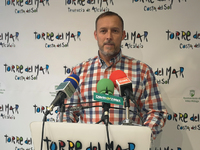 David Vilches en una rueda de prensa