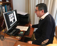 Moreno Ferrer en la reunión con la Junta de Gobierno de Vélez-Málaga