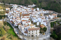 Vistas de Árchez, la Axarquía (Málaga)