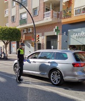 Agentes de la Policía Local en un control policial