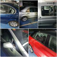 Destrozo de los vehículos en el parking El Pontil en Torrox - Policía Local de Torrox