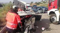 Cuatro personas heridas en un accidente de tráfico a la altura de Alcaucín - Consorcio Provincial de Bomberos