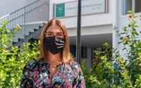 La concejala de Educación, Gema Laguna, en el CEIP San Miguel de Nerja