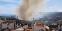 Incendio forestal en el municipio de Frigiliana