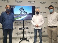 Ariza, Atencia y Rodríguez presentan la remodelación de la entrada de Torre del Mar desde la autovía