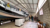 Narco-embarcadero incautado por la Guardia Civil en el marco de la operación 'JARTO'
