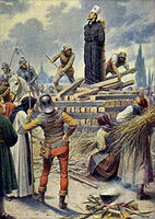 Mistr Jan Hus na hranici v Kostnici