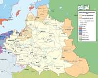 Autor: File:Rzeczpospolita.png: user:Halibuttderivative work: Hoodinski – Tento soubor byl odvozen z: Polish-Lithuanian Commonwealth 1635.png:, CC BY-SA 3.0, https://commons.wikimedia.org/w/index.php?curid=19489675