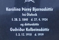 Pomník z islandského cintorína