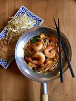 19A) Pad thai met gamba