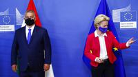 Orbán Viktor magyar miniszterelnök és Ursula von der Leyen, a Bizottság elnöke - Szerzői jogok Francois Lenoir/AP