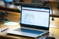 e-Saeimas platforma, kurā notiek Saeimas attālinātās sēdes,