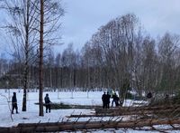 En demonstration 18 februari upplöstes av 12 poliser och 4 väktare.
