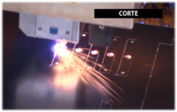 Láser cortando