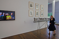 Bill Viola, Arnulf Rainer, Torsten Jurell - gäst bland publiken: Eva Olason