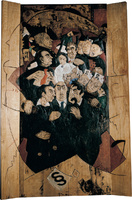 The Dialysis Case relief in oak 1991-92 132x200 cm collection of The Swedish Association of Health Professionals SAHP
