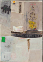 Message (Ban Zheng) 2, Mixed media, stitching/embroidery on canvas, 200 x 140 cm, 2009 消息(办证)2, 混合媒体,缝纫/布上绣花 ,200 x 140 cm, 2009