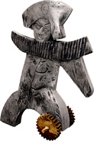 Conquistador, painted and patinated bronze and aluminum