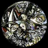 Market Image. Oak wood, oil paint, kaolin. Ø: 80cm. 1999
