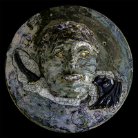 Medalion. Glazed porcelain. Ø: 65cm (approx) 2018