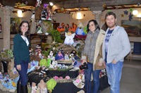 De izquierda de derecha, Elena Rubio, Ana Vázquez y David Rubio