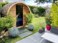SAUNA INFRAROUGE BARREL 3 places SPA MARIN CECILE ARNOUX